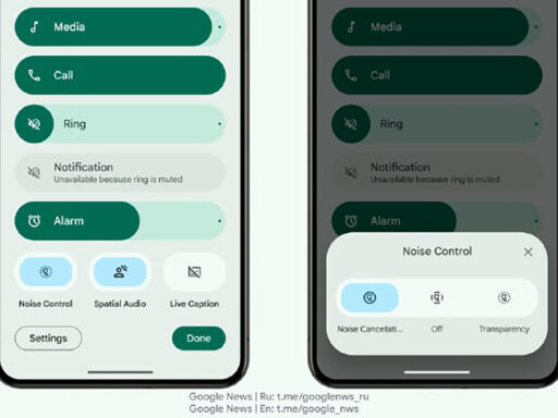 ANC Controls Likely To Come Back With Android 15 Volume Panel